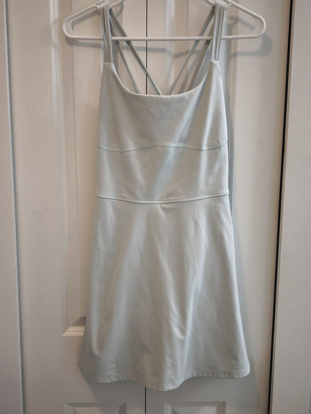 SO Juniors L/XL Mint Strappy Back Fit & Flare Mini Dress